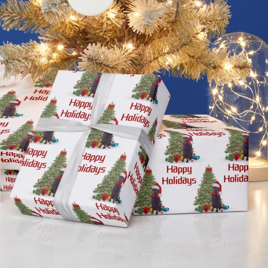 Chocoladelaboratorium Prettige feestdagen Cadeaupapier (Feestdagen)