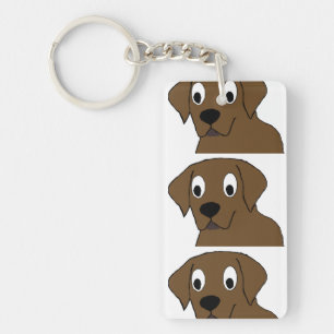 chocoladelabrador cartoon sleutelhanger