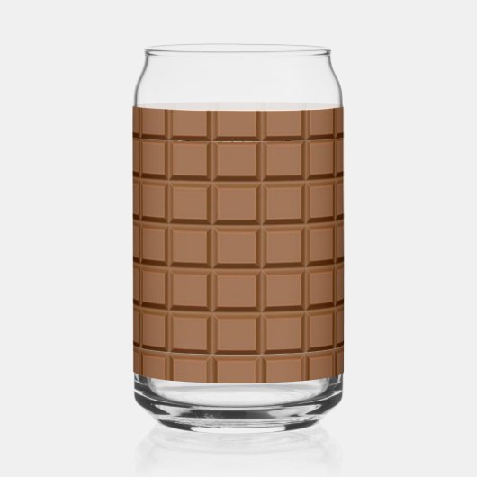Chocoladeliefhebber Blikvorm Glas (Voorkant)