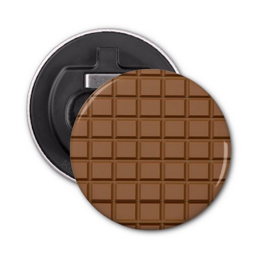 Chocoladeliefhebber Button Flesopener (Voorkant)