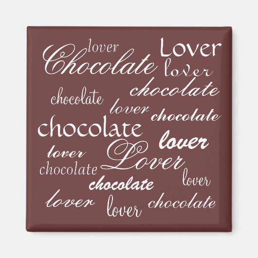 Chocoladeliefhebber Magneet (Voorkant)
