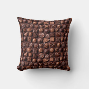Chocoladeliefhebber Obsessie - Realistische Chocol Kussen