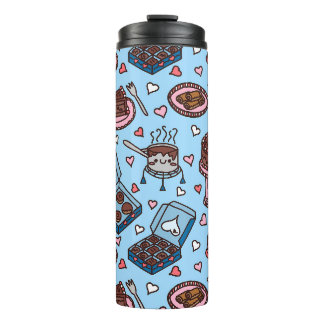 Chocoladeliefhebber schattig thermosbeker