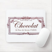 Chocoladeliefhebbers .... hou van deze  Franse kun Muismat (Met muis)