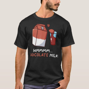 Chocolademelk Grappig Voedsel Liefhebber Eter Grap T-shirt