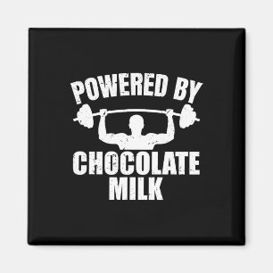 Chocolademelk Gym Fitness Workout Bodybuilding Magneet