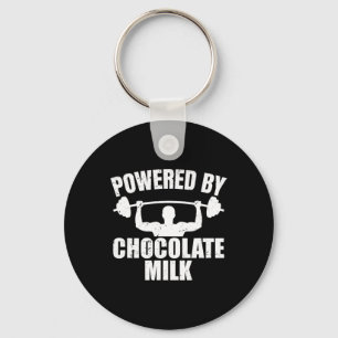 Chocolademelk Gym Fitness Workout Bodybuilding Sleutelhanger