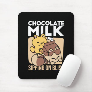 Chocolademelk nippen aan gelukzaligheid – Kawaii k Muismat