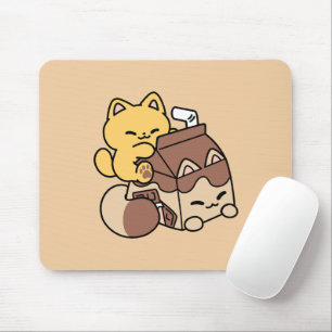 Chocolademelk nippen aan gelukzaligheid – Kawaii k Muismat