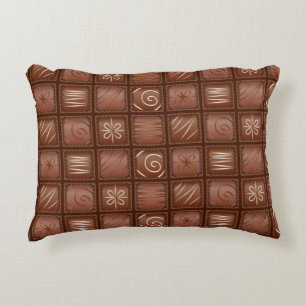 Chocoladepatroon Decoratief Kussen