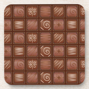 Chocoladepatroon Drankjes Onderzetter