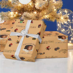 chocoladepatroon inpakpapier