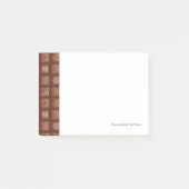 Chocoladepatroon Post-it® Notes (Voorkant)