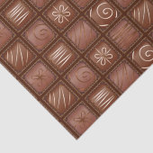 Chocoladepatroon Tissuepapier (Detail)