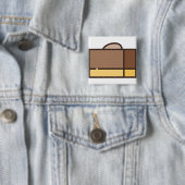 chocoladepot vierkante button 5,1 cm (In situ)