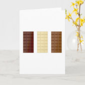 Chocoladerepen Kaart (Gele Bloem)