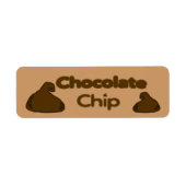 chocoladeschilfer bakkerijlabels etiket (Voorkant)