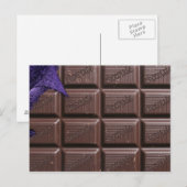 chocoladestaaf briefkaart, briefkaart van chocolad (Voorkant / Achterkant)