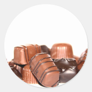ChocoladeStickers Ronde Sticker