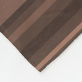 Chocoladestrepen Fleece Deken (Hoek)