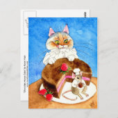 chocoladetaart briefkaart (Voorkant / Achterkant)