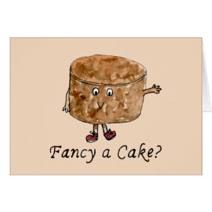 Chocoladetaart Cartoon zin in een taart citaat