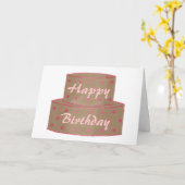 Chocoladetaart, Happy Birthday Kaarten (Gele Bloem)