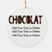 Chocoladetaart - SRF Keramisch Ornament (Achterkant)