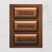 Chocoladetablet Briefkaart (Voorkant)