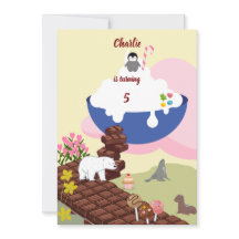 Chocoladetrap naar de verjaardag van de crème