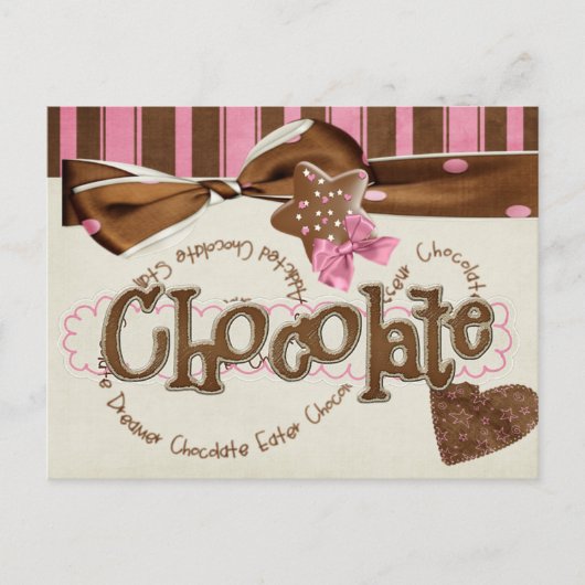 chocoladeverslaving briefkaart (Voorkant)