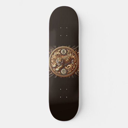Chocoladezijde Tijger Skateboard (Voorkant)