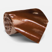 Chocoladezirlen stropdas (Opgerold)