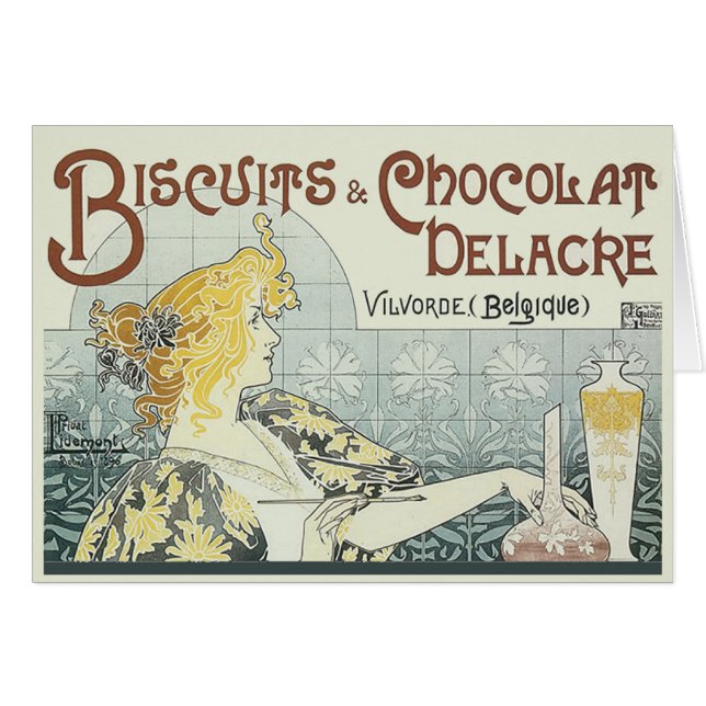 Chocolat Art Nouveau Femme (Devant horizontal)