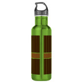 Chocolat avec Bouteille d'eau à rayures de citron (Dos)