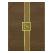 Chocolat avec nappe à rayures de citron vert (Devant)