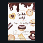 Chocolat Birthday Invitation<br><div class="desc">Customize this Chocolat Birthday Invitation with your own information.</div>