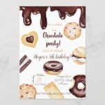 Chocolat Birthday Invitation<br><div class="desc">Customize this Chocolat Birthday Invitation with your own information.</div>