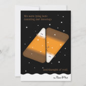 Chocolat Bonbons Corn Couple Automne Carte de vaca (Devant)