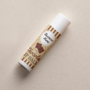 Chocolat Brown - Étiquette de baume à lèvres - Car