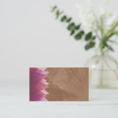 Chocolat Brown Paintbrush Stroke Carte de visite (Debout devant)