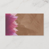 Chocolat Brown Paintbrush Stroke Carte de visite (Devant)