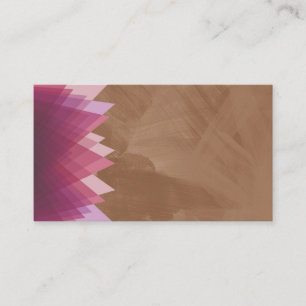 Chocolat Brown Paintbrush Stroke Carte de visite