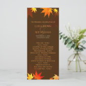 Chocolat Brown programme de mariage d'automne (Debout devant)