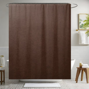Chocolat Brown rideau de douche en cuir