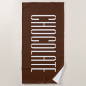 Chocolat Candy Bar Plage serviette cadeau (Devant)