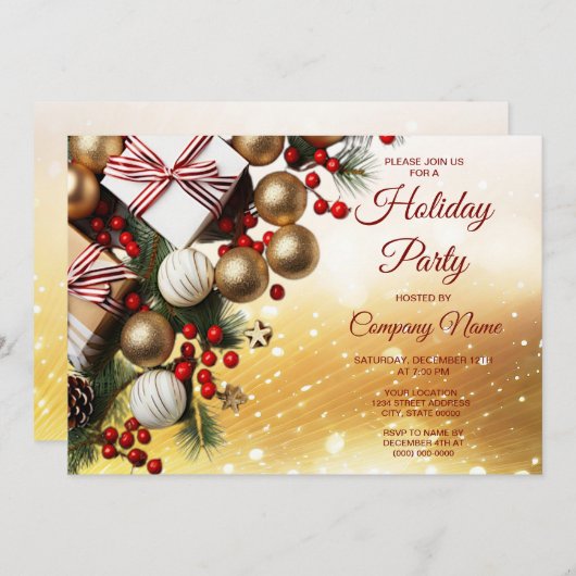 Chocolat Candy Fête Invitation (Devant / Derrière)