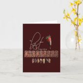 Chocolat - Carte pour notes (Fleur jaune)
