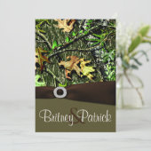 Chocolat Chasse Brown Invitations de mariage à la  (Debout devant)