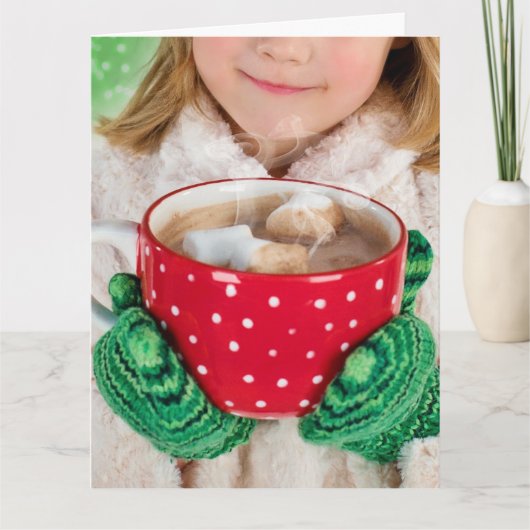 CHOCOLAT CHAUD ANNIVERSAIRE HIVER PETITES CARTES D (Devant)